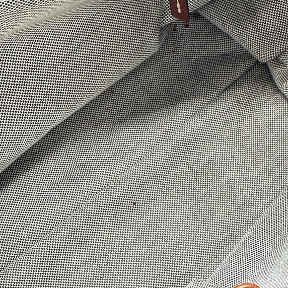 Vintage DOONEY & BOURKE Y2K Sig Double Pocket Denim Canvas Satchel - Picture 13 of 16